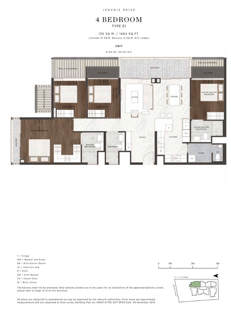 Jervois Prive Floor Plan