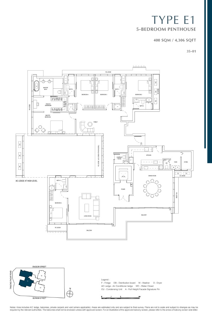 One Bernam Floor Plan