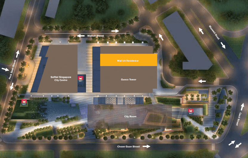 Wallich Residence Location