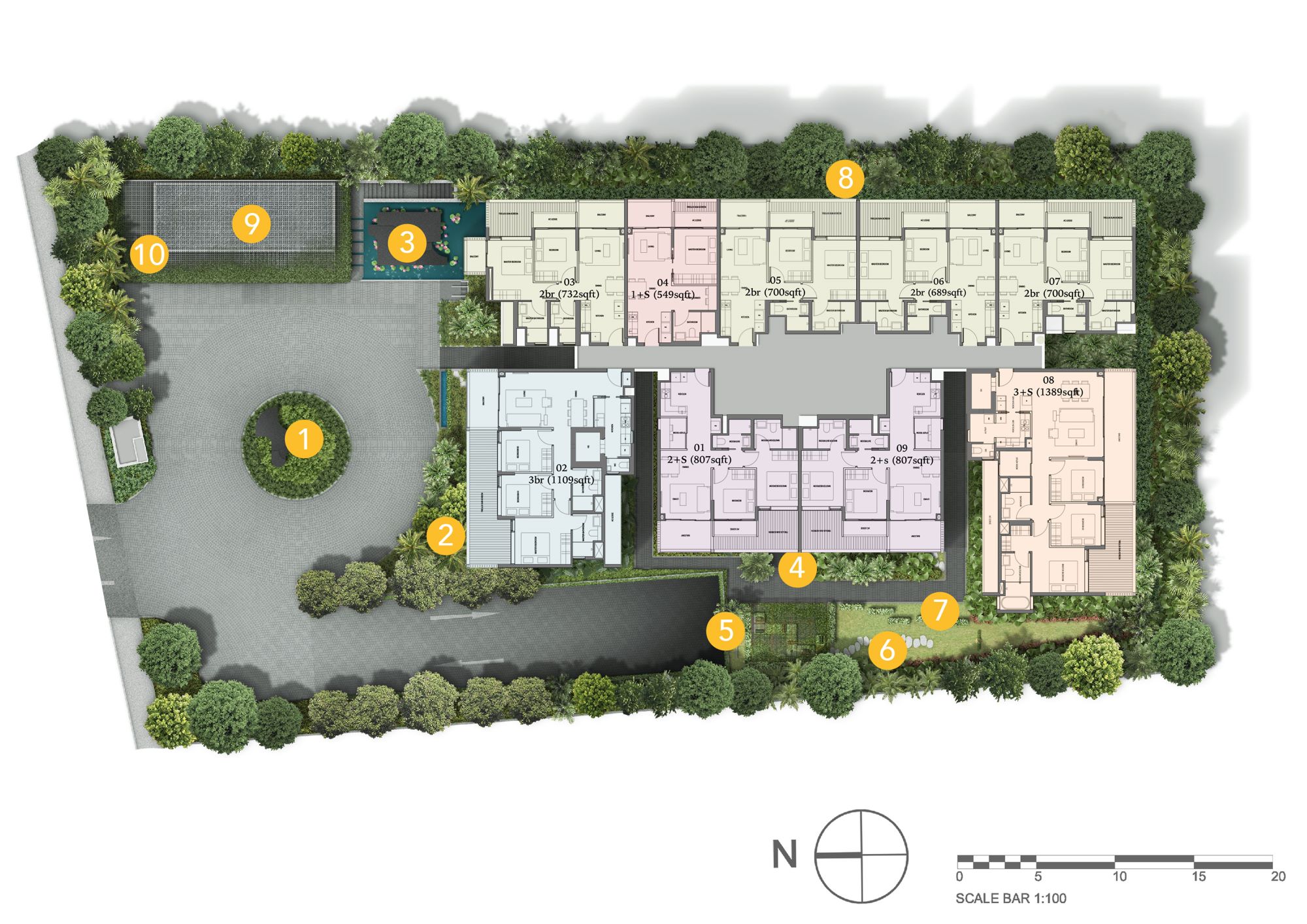 Jervois Prive Site Plan