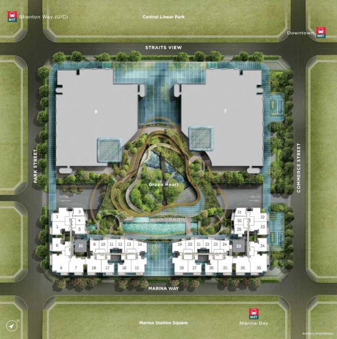 Marina One Residences Site Plan