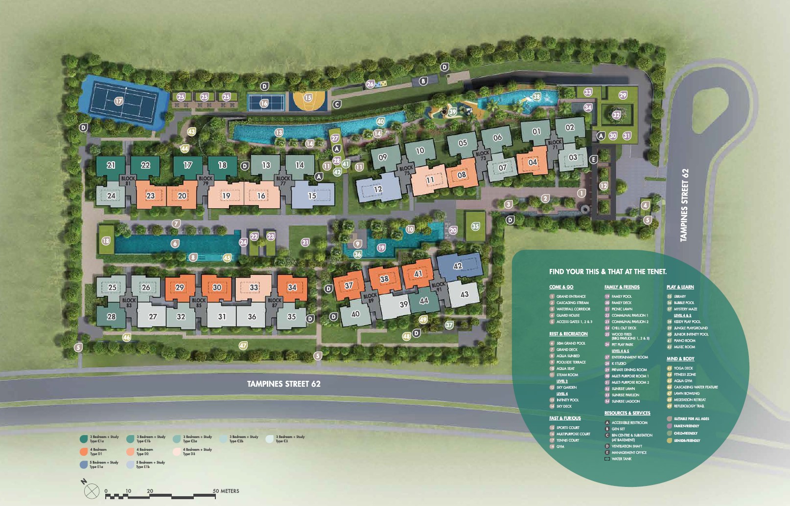 Tampines Green Site Plan