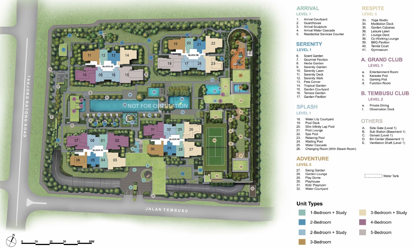 Tembusu Residences Site Plan
