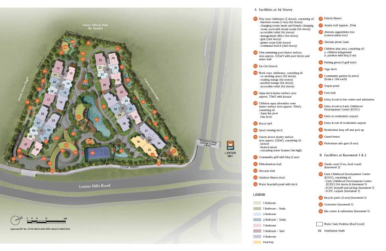 Lentor Hill Residence Site Plan