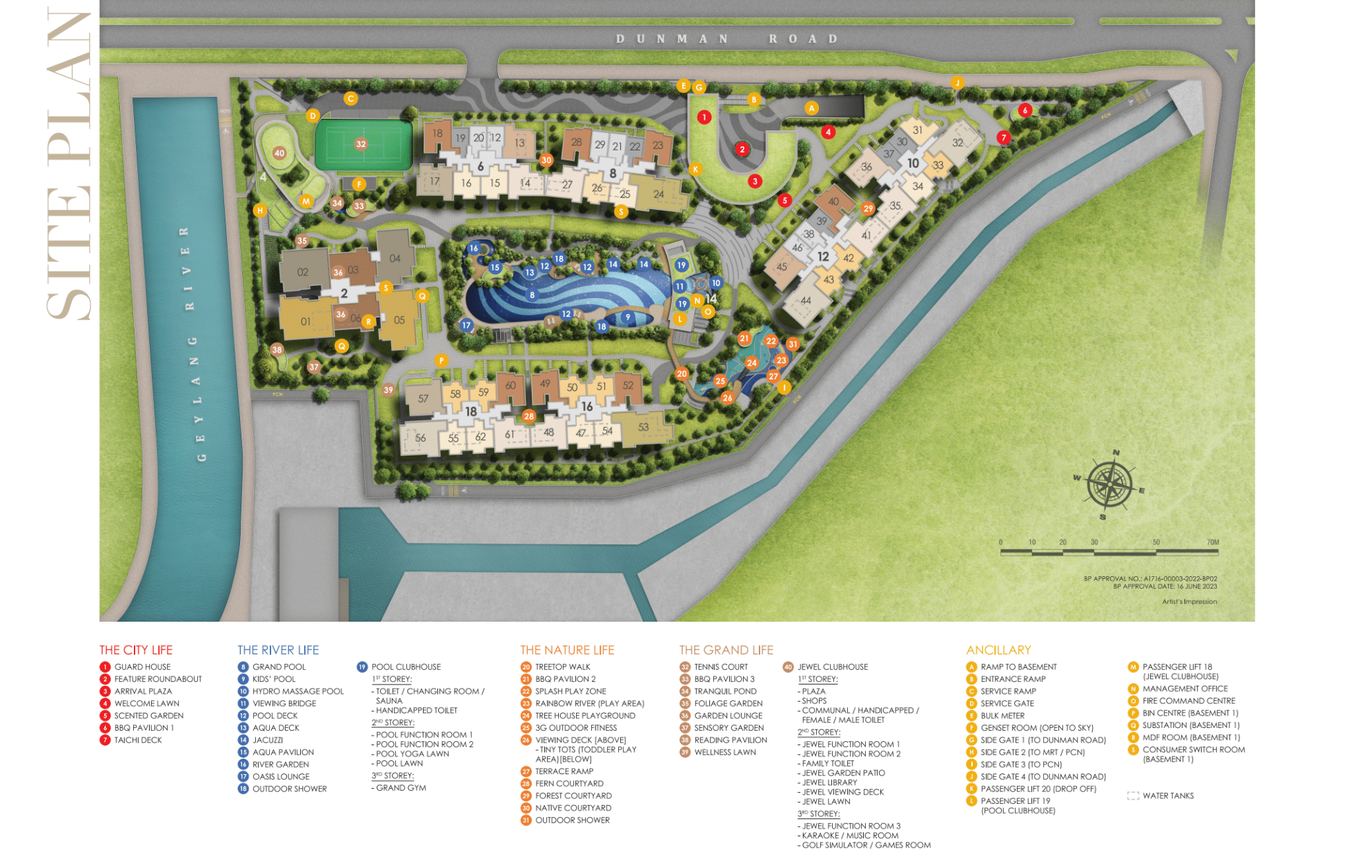 Dunman Residences Site Map