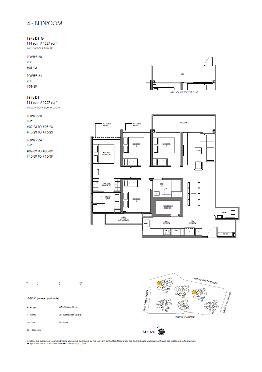 Lentor Hill Residence Floor Plan