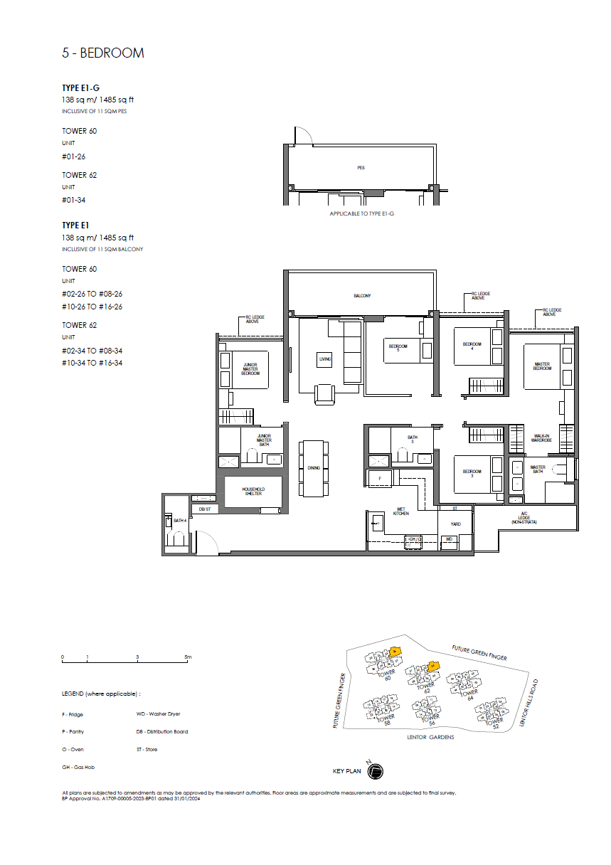 Lentor Hill Residence Floor Plan