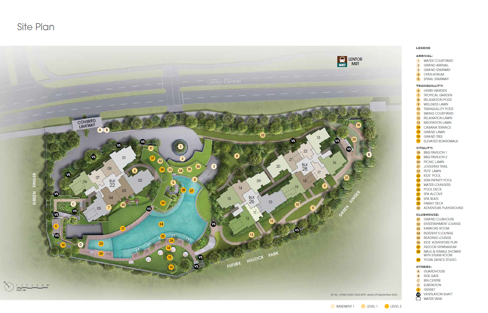 Lentor Hill Residence Site Plan